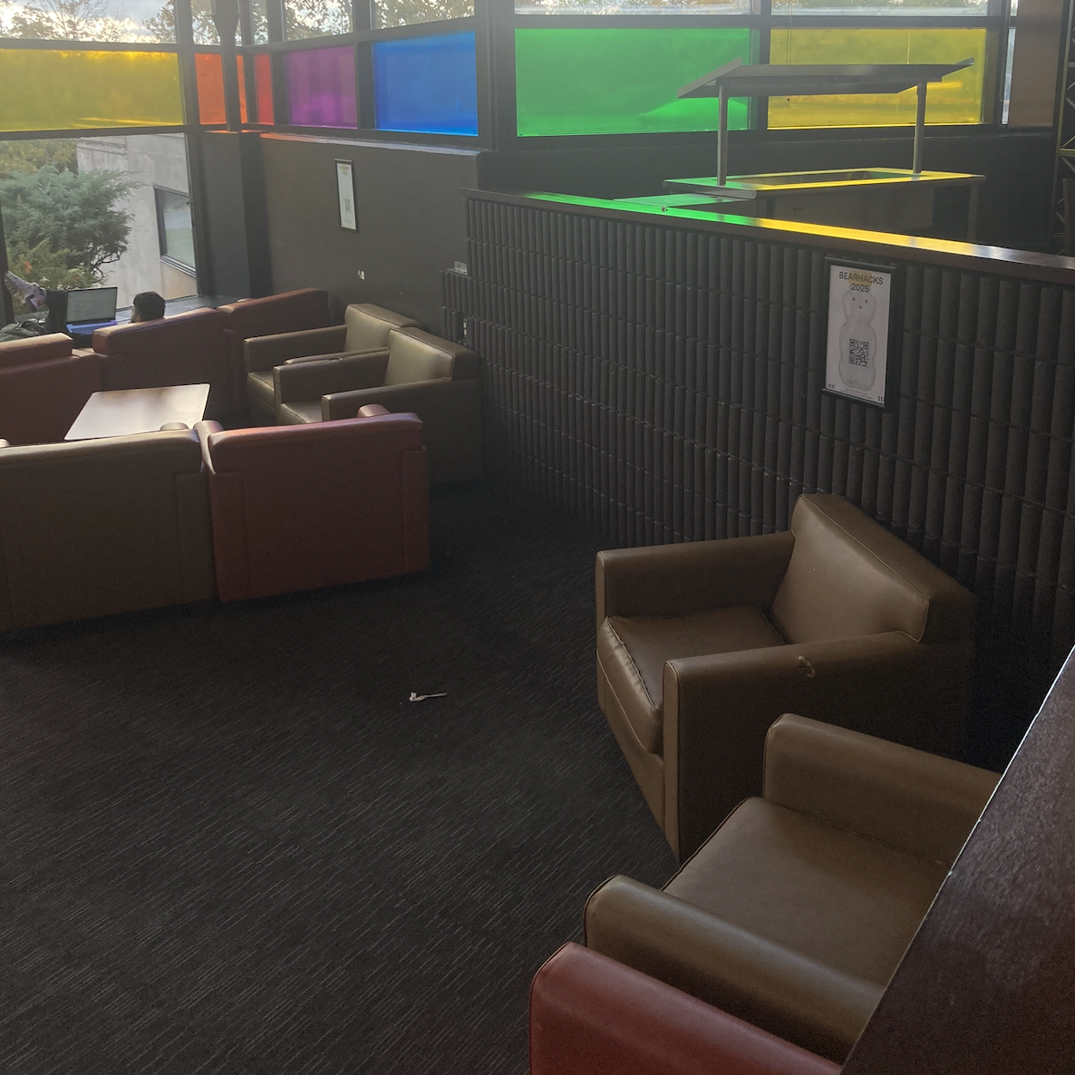 Exploring campus and finding areas that can be improved, disregarding budget and focusing on the use of the space.