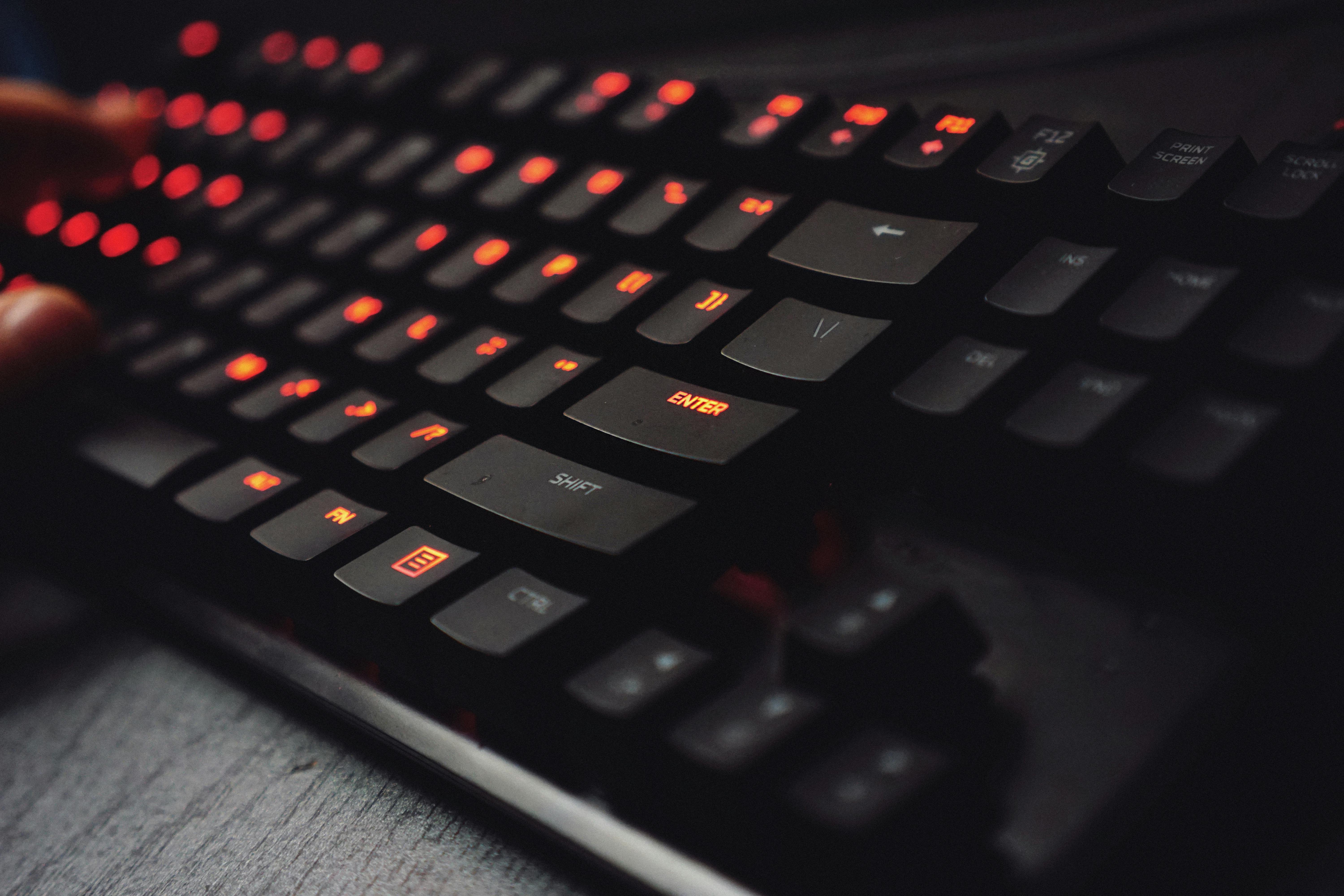 recording of myself typing on a mechanical keyboard (Karol D, Pexels, 2018)